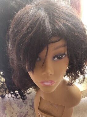 Bobbi Boss Brown Short Layered Synthetic Wig for Women